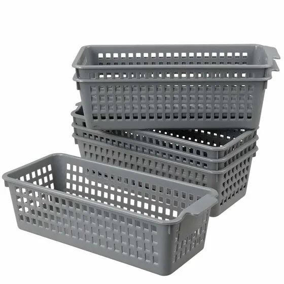 Doryh Bandeja Larga Plastico Organizador Lapice Gris 6