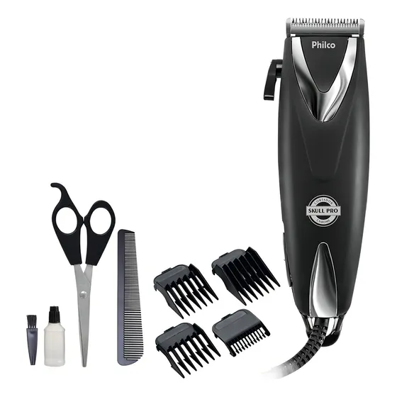 Máquina De Cortar Cabelos Philco Pcr12cr 9 Em 1 Skull Pro Ch