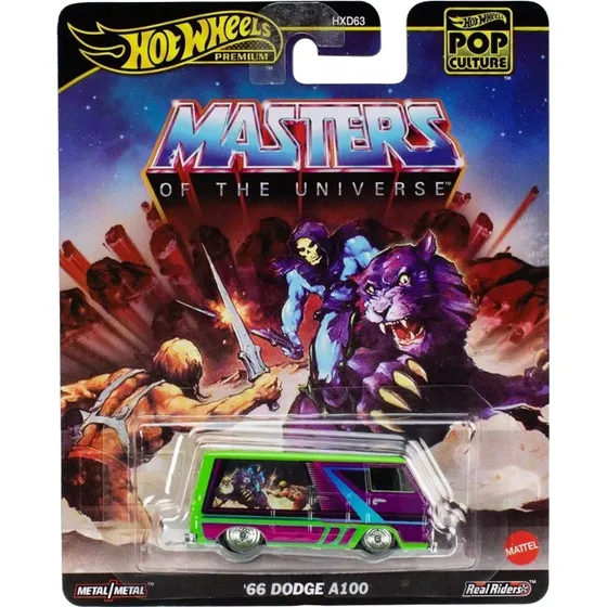Hot Wheels Premium Master Of The Universe Dodge A100 66 Verde