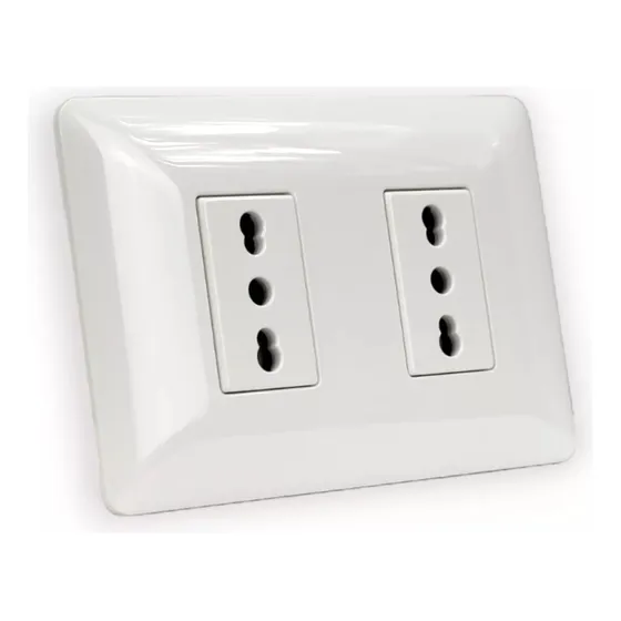 Tomacorriente Doble 2p+t 10/16a 220v Bl 2920 Stanford