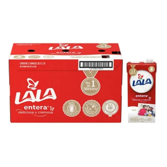 Leche 12 Pack 1 Litro C/u Lala Entera