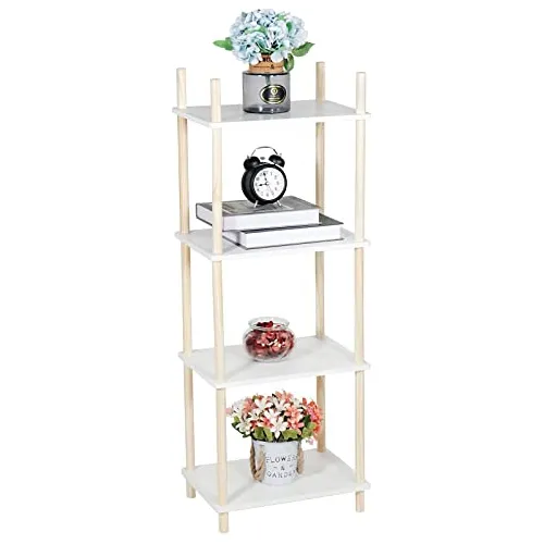 Mesa Auxiliar Moderna De Madera Blanca, Mesa Auxiliar D...