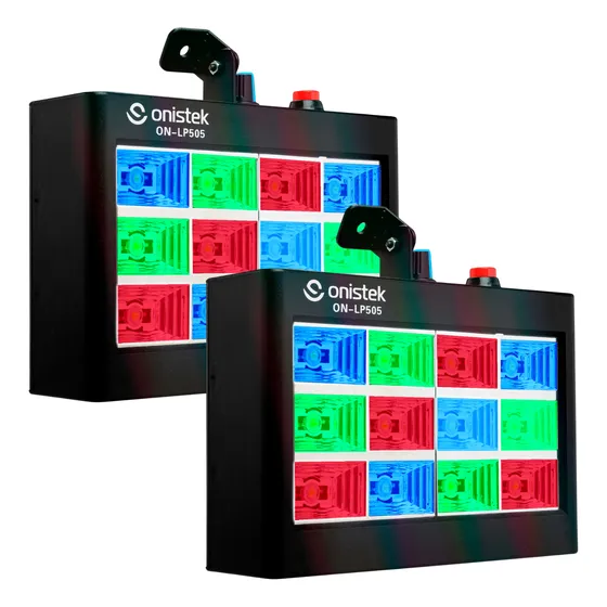 Kit 2 Strobo Flash Rítmico 30w Rgb Refletor Led Festa Balada