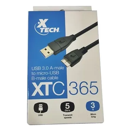 Cable Usb A A Usb Micro B 3.0 Xtech Xtc-365