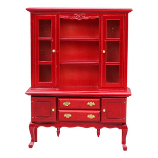 Gabinete En Miniatura Para Casa De Muñecas, Modelo De Rojo Gabinete En Miniatura Para Casa De Muñecas, Modelo De Rojo