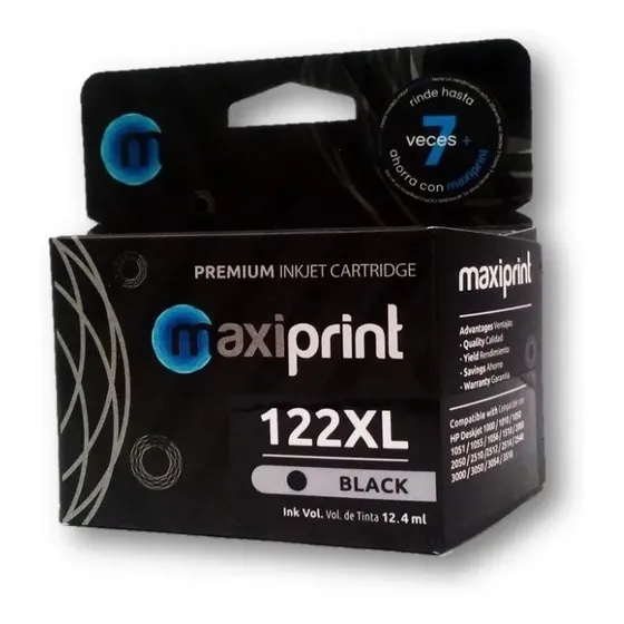 Cartucho Maxiprint Compatible Hp 122xl Negro (ch563hl)