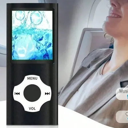 Reproductor Mp3 Mp4 Radio Fm Pantalla Led Micro Sd Black
