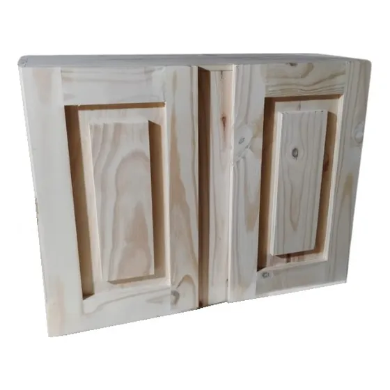 Alacena De Cocina En Pino 80cm Con Estante Elcarpintero3