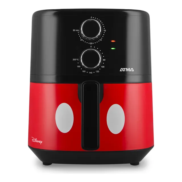 Freidora De Aire 4.5l Atma Disney Fr359pe 1500w Color Negro Y Rojo