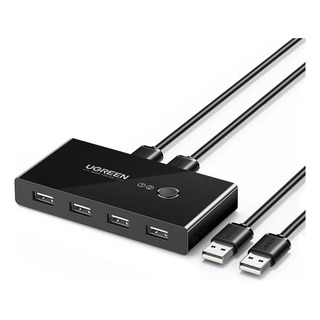 Switch Ugreen Box Compartilhamento Usb 2.0 4 Em 1 Preto Switch Ugreen Box Compartilhamento Usb 2.0 4 Em 1 Preto