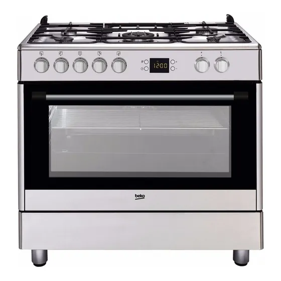 Cocina Beko Combinada 5 Hornallas Gm 15321 Dx 90 Cm Albion