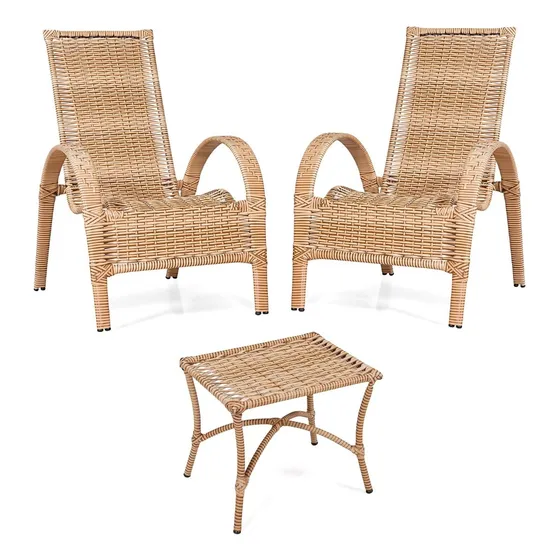 Conjunto 2 Cadeiras Rubi + Mesa - Sofisticasa Junco