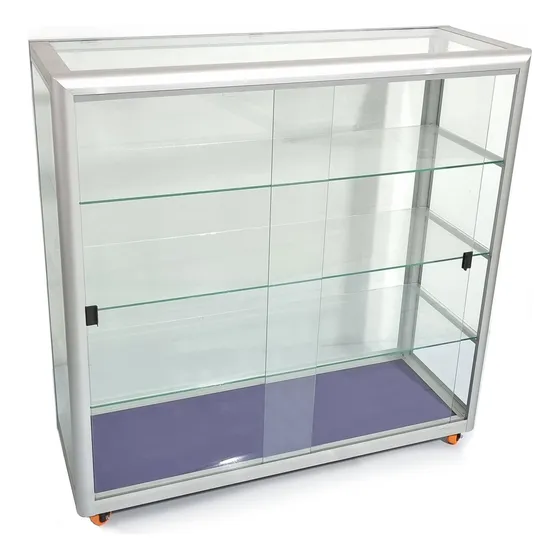 Vitrina Mostrador En Aluminio 1.50 Mt