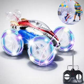 Carrinho Controle Remoto Maluco Gira 360o Luzes Led Colorido Colorido Carrinho Maluco