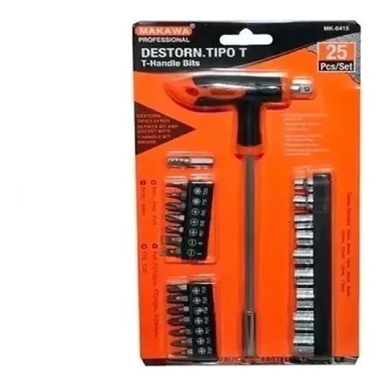 Destornillador 25pz Tipo T Makawa Mk-0415 Ft