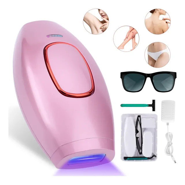 Depiladora Permanente Láser 999,999 Flashes Facial Y Corpora Ipl/laser Rápido Y Eficaz 5 Cantidad De Intensidades Rosa