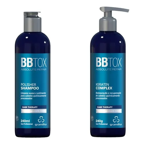 Kit Bbtox Grandha Shampoo E Mascara Keratin Pos Progressiva