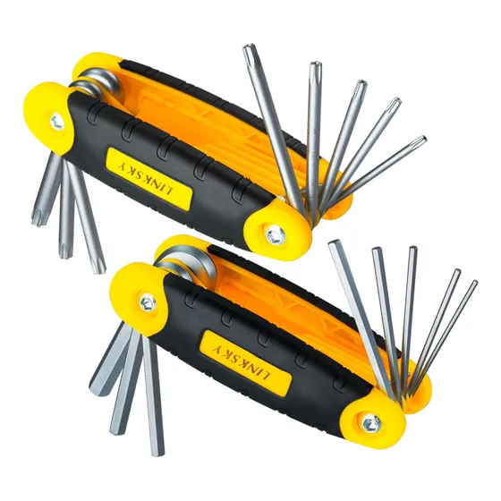 Kit Jogo Chave Allen E Torx Aço Crv Hexagonal Tipo Canivete