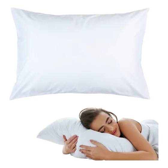 Almohadas Grandes Algodon Siliconado Antialergicas Blancas