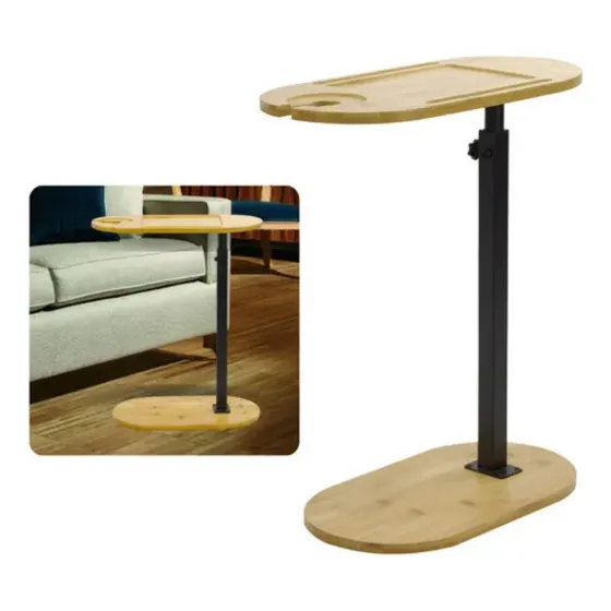 Mesa De Apoio Com Base Para Cama Sofa Regulável Lateral Novo