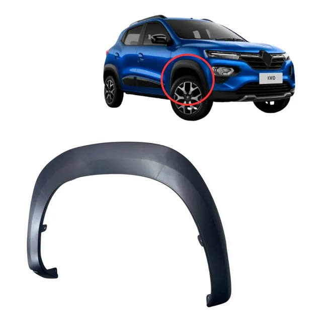 Moldura Do Vão De Roda Dianteiro Lado Direito Kwid Todos
