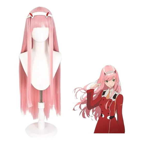 . Peruca Cosplay Anime Darling In The Franxx Horn Bandana