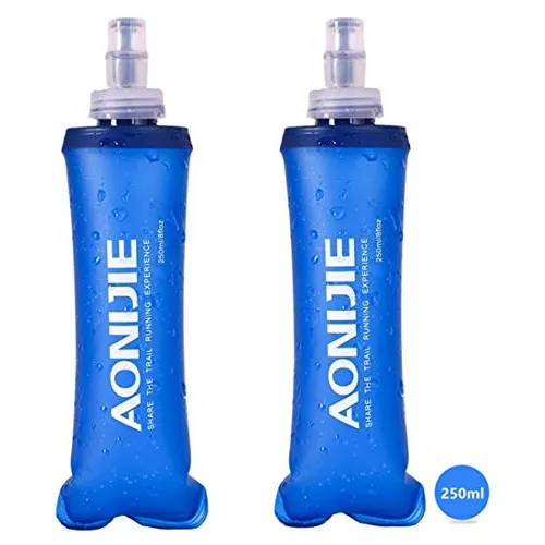 Aonijie 2 Pack De Botellas De Agua Blanda, Botellas P7ynv