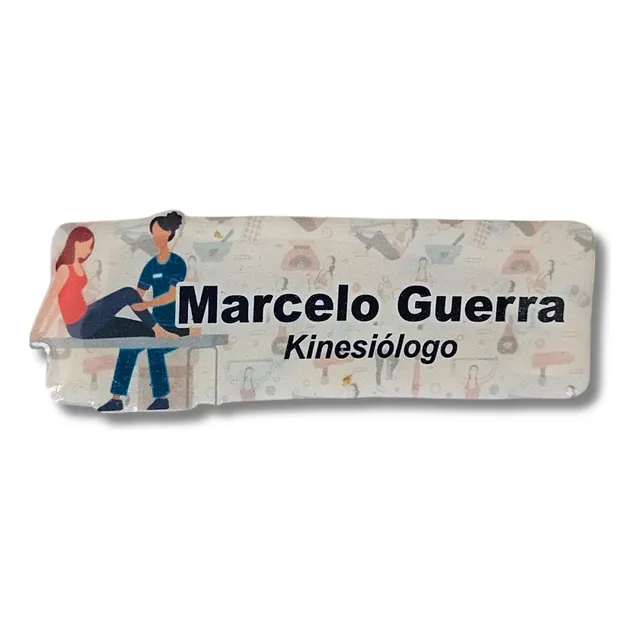 Pin Piocha Personalizada Kinesiólogo/a 8x3cms Resina