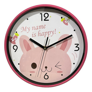 Reloj De Pared Decorativo Para Niños Rosa Rosa Claro Reloj De Pared Decorativo Para Niños Rosa Rosa Claro