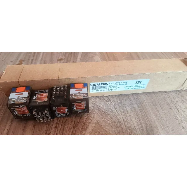 Reles Siemens 14 Pines 24vdc + Base Para Riel Din