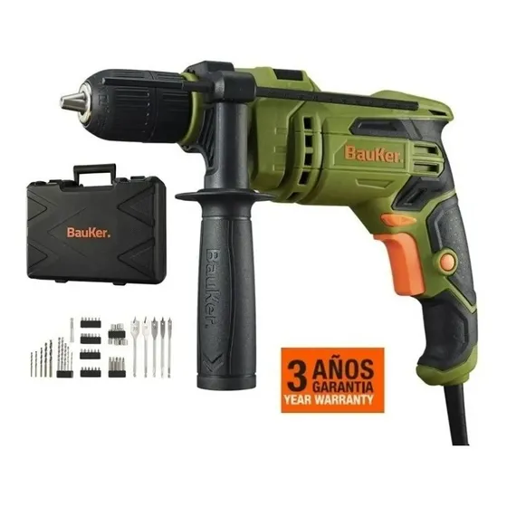 Taladro Atornillador Percutor Maletín Y Accesorios Oferta!!!