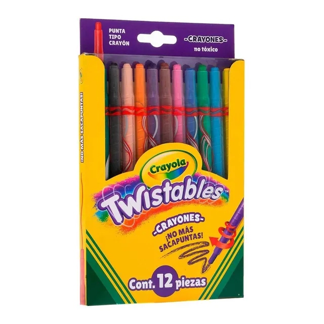 Crayones Twistables Largos Crayola Con 12 Piezas
