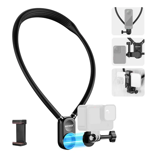 Neewer Soporte Móvil Cuello Magnético Con Clip Para Gopro