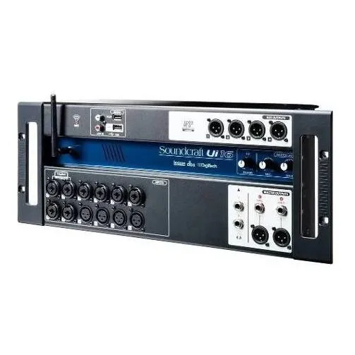 Escritorio de sonido digital Soundcraft Ui 16 canales USB Wifi 110/220