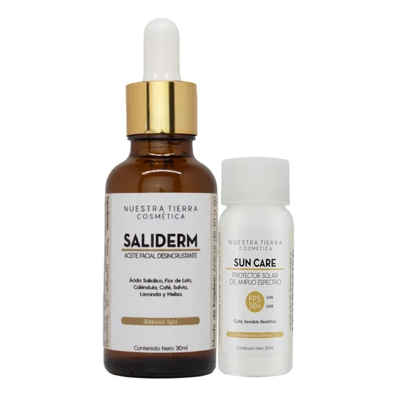 Aceite Desincrustante Saliderm Para Piel Acneica Grasa Mixta De 30ml