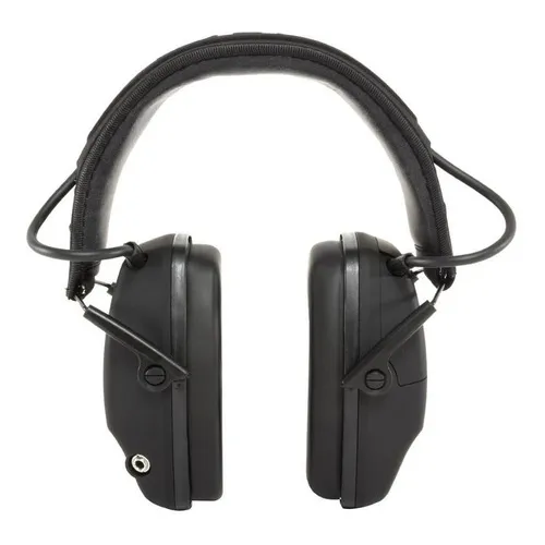 Abafador Protetor Auricular Eletronico Aurok Sport Whisper 22 Decibéis Ajustavel Cor Preto