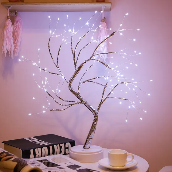 Árbol Artificial Led Con Batería De Luces/usb
