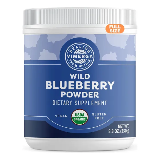 Suplemento En Polvo Vimergy Wild Blueberry Usda Organic 250