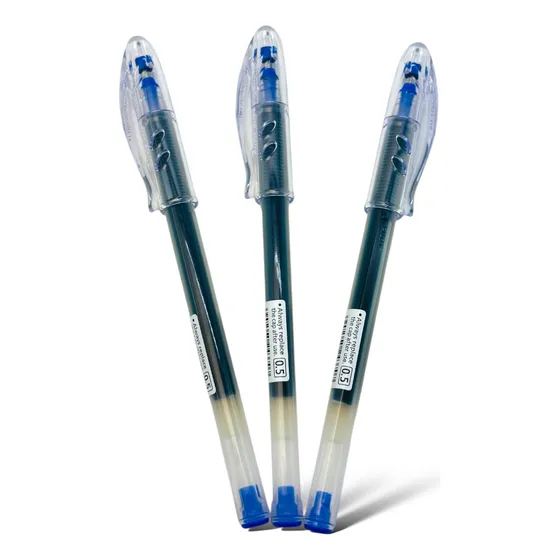 Set 3 Lápiz Súper Gel Pilot 0,5 No Mancha Negro-rojo-azul