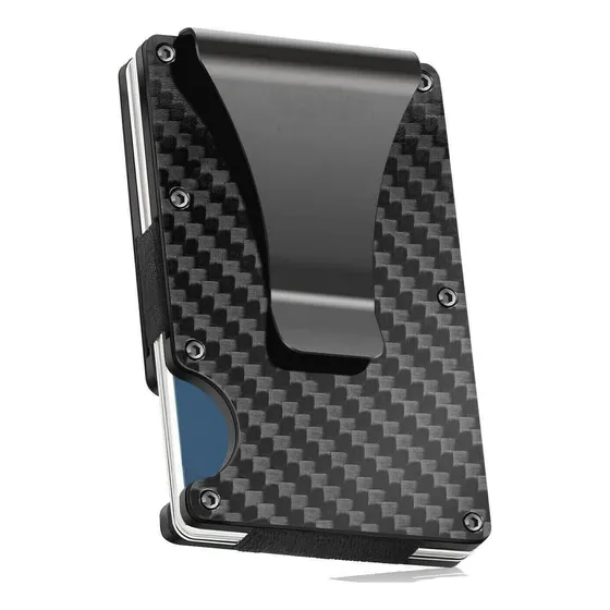Cartera Fibra De Carbono Tarjeta De Crédito Para Hombres