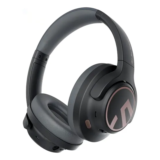 Audifonos Inalambricos Soundpeats Space Bluetooth 5.3 Color Negro Luz Blanco