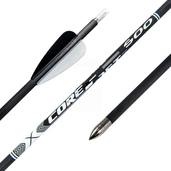 Flechas De Carbono Completas Core Jet 4.2  X3 Negro 600