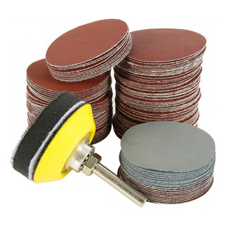 Kit 120 Discos Lixas 50mm Com Haste 6mm Grão 60 A 3000 Kit 120 Discos Lixas 50mm Com Haste 6mm Grão 60 A 3000