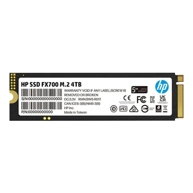 Ssd Hp Fx700 4tb M.2 2280 Pci Express 4.0 8u2n7aa Color Negro