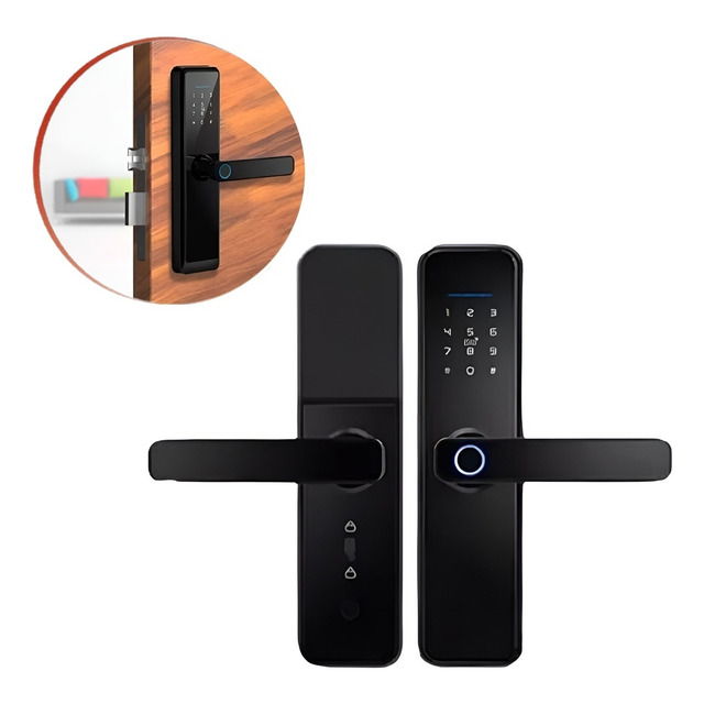 Fechadura Eletrônica Digital Bbg Smart Lock Black Biometria Fechadura Eletrônica Digital Bbg Smart Lock Black Biometria