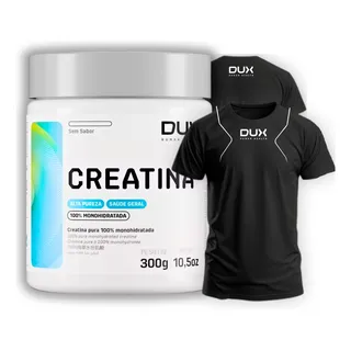 Creatina Pure 300g - Dux Nutrition + Camiseta Esportiva Creatina Pure 300g - Dux Nutrition + Camiseta Esportiva