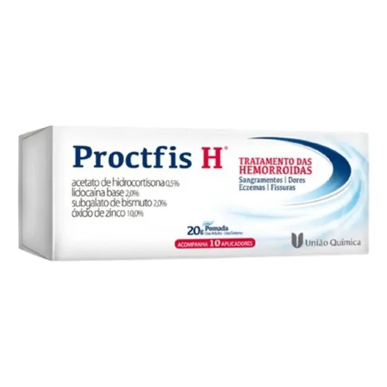 Proctfis H 20g C/10 Aplicadores - União Química