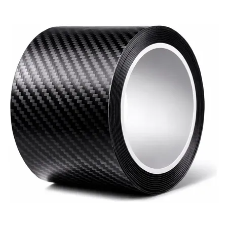 Adesivo Automotivo Soleira Anti-risco Proteção Fita Carbono Preto