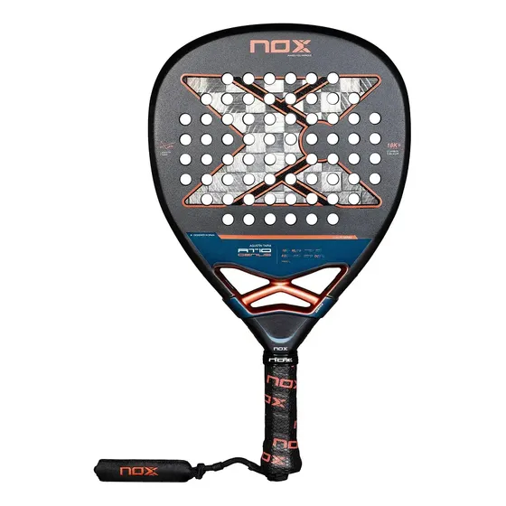 Paleta De Padel Nox At10 Attack 18k Alum 2025 Agustin Tapia Color Gris oscuro