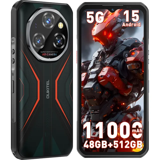 Smartphones Oukitel Wp55 Pro 48 (16+32) Gb Ram 512 Gb Rom 11000mah Android 15 Dual Sim Celulares Nfc/otg/gps/fingerprint